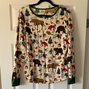 Little Blue House Animal Print Long Sleeve Shirt